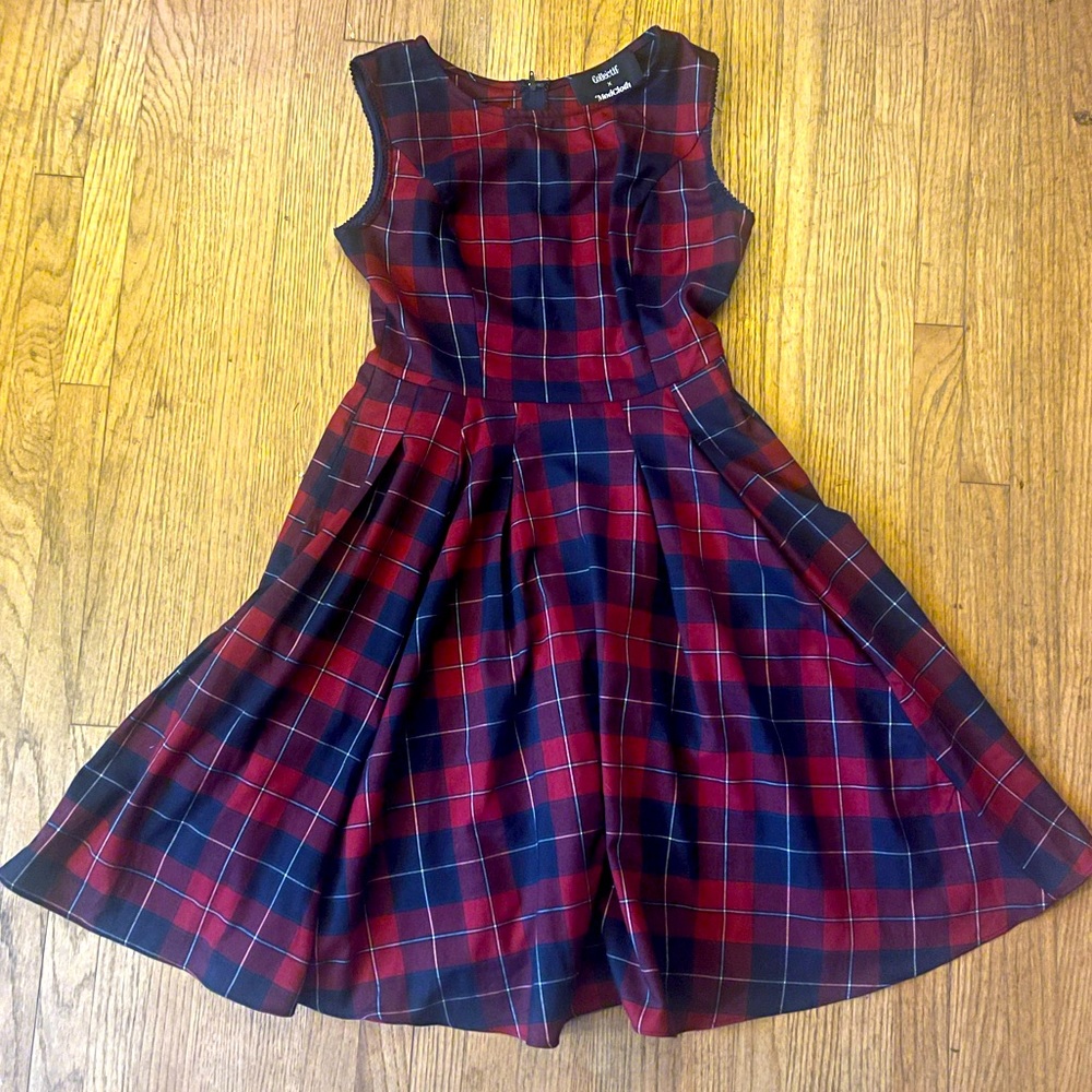 ModCloth Collectif plaid dress librarian retro pin up M